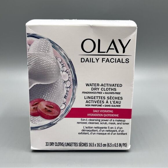 OLAY Other - Olay Daily Facials Grape Seed Extract Hydrating Clean Facial Cloths 33 ct